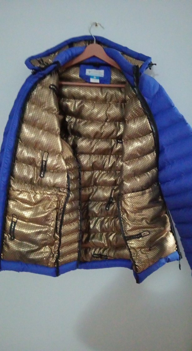 Mavi Fermuarlı Kış Montu - Görsel 4