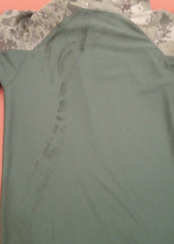 Erkek Kamuflaj Desenli Uzun Kollu Yarım Düğmeli Tişört - Görsel 2