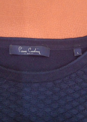 Erkek Mavi Örgü Bisiklet Yaka Kazak - Görsel 2