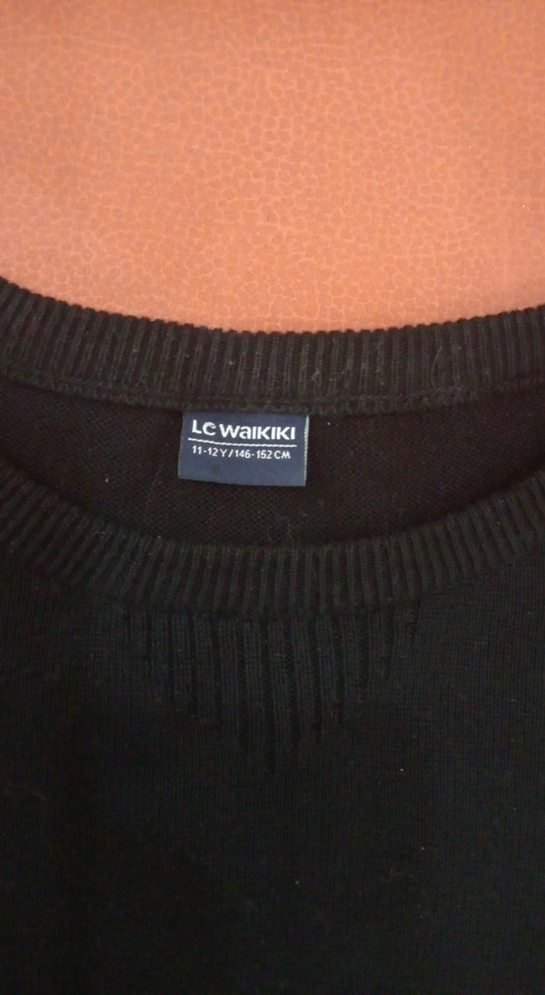 Siyah Uzun Kollu Kadın Sweatshirt - Görsel 2