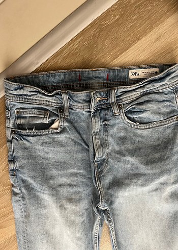 34 Beden Zara orta bel Gri Normal Boy Denim Kadın Jean