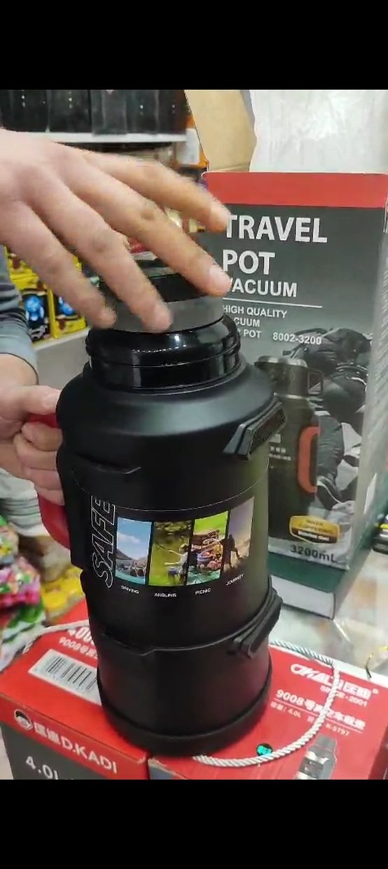 Renkli Siyah yetişkin Termosu - Görsel 2