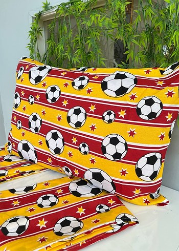 Renkli Baskılı Futbol Topu Desenli Nevresim Takımı