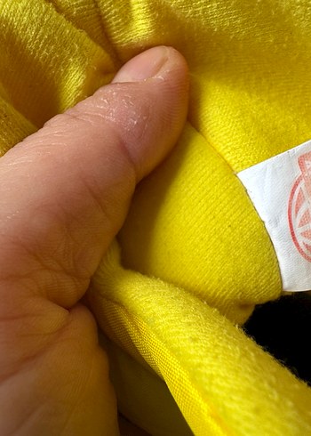 Sarı Nakışlı  Çocuk Puff Terlik - Görsel 5