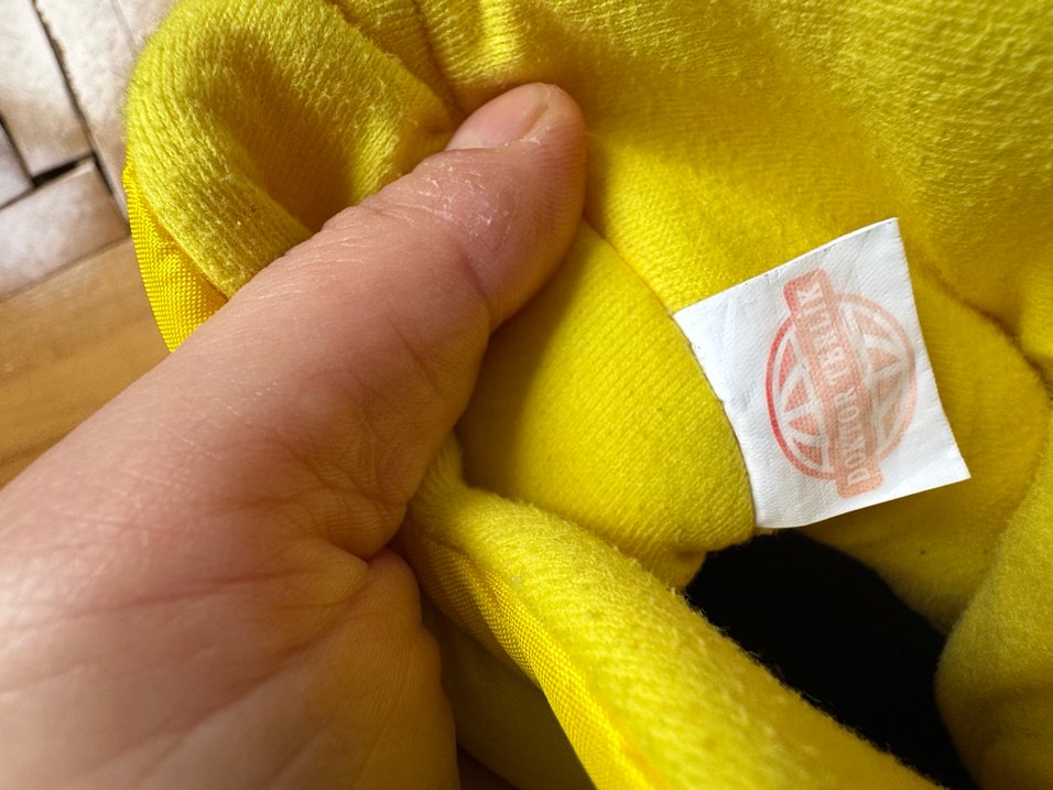 Sarı Nakışlı  Çocuk Puff Terlik - Görsel 5