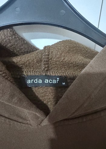 Kahverengi Kapüşonlu Kadın Sweatshirt - Görsel 3