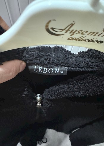 Siyah Kadın Fermuarlı Sıcak peluş sweat - Görsel 7