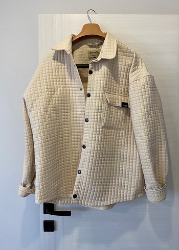 Bej Midi Ceket Düğmeli unisex xxl