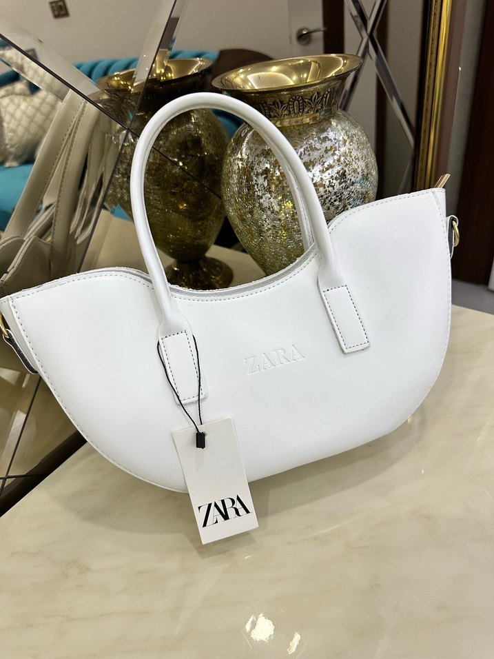 Zara Beyaz Minimal El Çantası — görsel 2/3