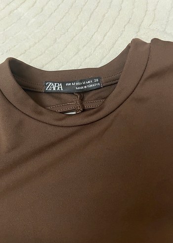 Kahverengi Uzun Kollu Dar Kesim Elbise - Görsel 2