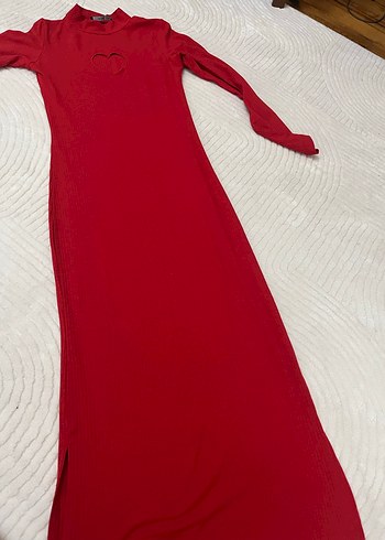 Kırmızı Nakışlı Triko Hamile Bluzu - Görsel 3