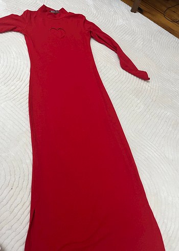 Kırmızı Nakışlı Triko Hamile Bluzu - Görsel 2