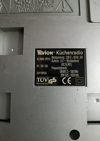 Gri Tevion Müzik Sistemi - Görsel 2