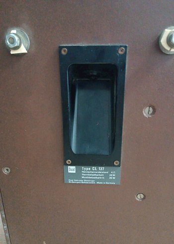 Koyu Kahverengi Ahşap Müzik Sistemi Hoparlörü - Görsel 4