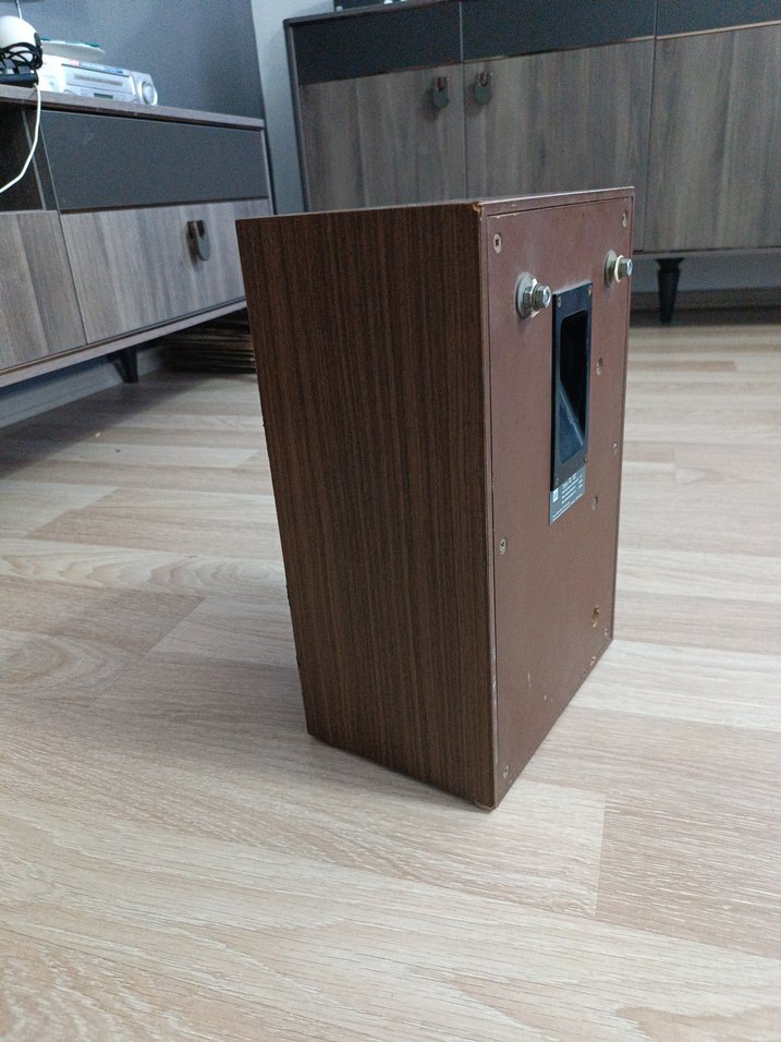 Koyu Kahverengi Ahşap Müzik Sistemi Hoparlörü - Görsel 5