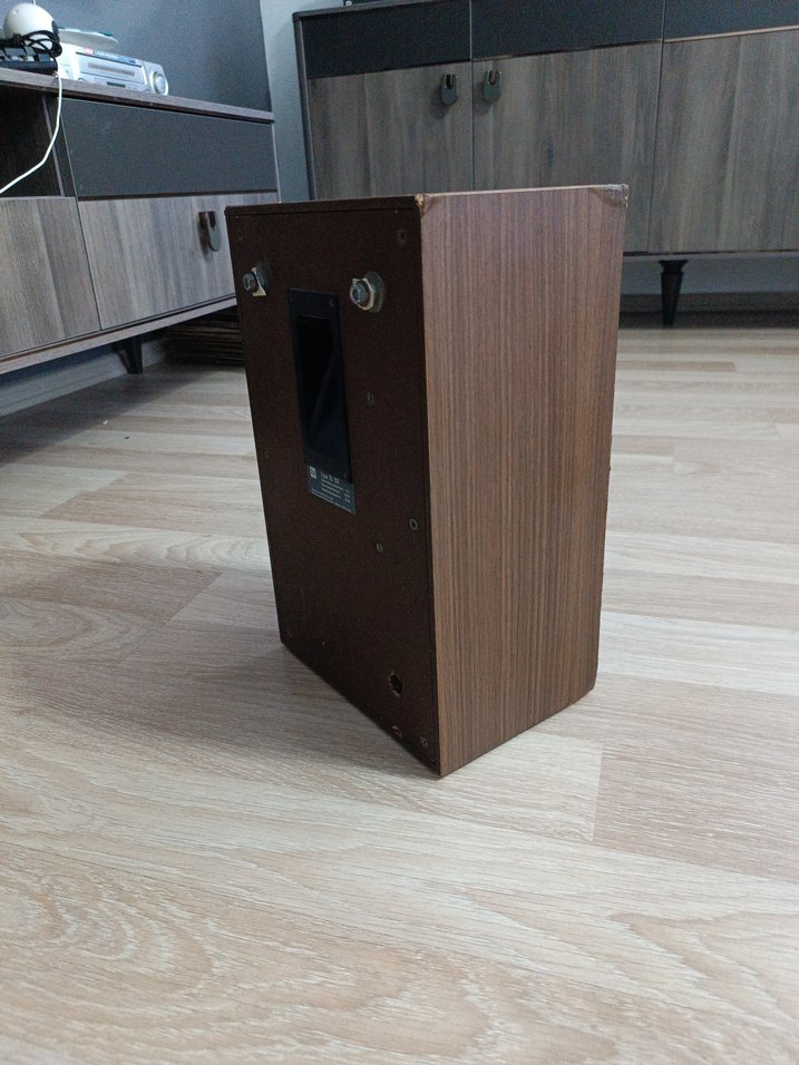Koyu Kahverengi Ahşap Müzik Sistemi Hoparlörü - Görsel 3