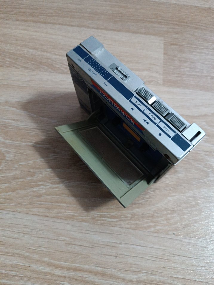 Mavi Gri Stereo Kaset Çalar - Görsel 2