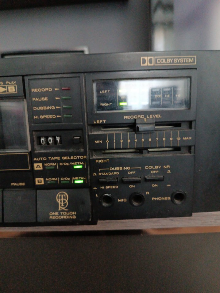 Kahverengi Çift Kasetli Müzik Sistemi - Görsel 3