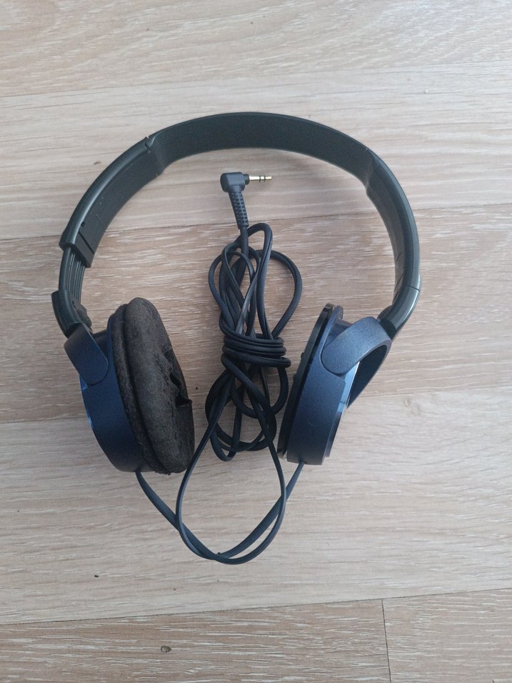 Sony Kablolu Koyu Mavi Kulaklık - Görsel 3