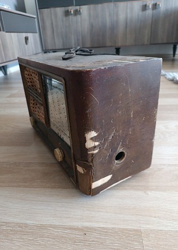 Kahverengi Ahşap Vintage Müzik Seti - Görsel 9