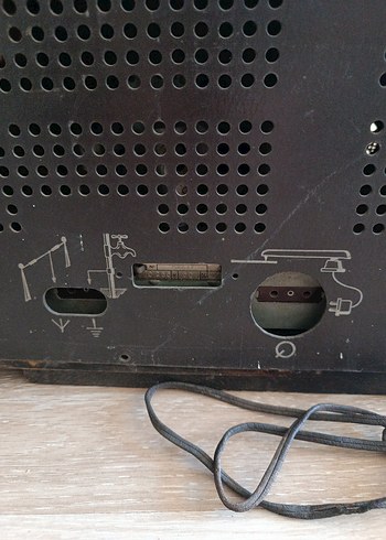 Kahverengi Ahşap Vintage Müzik Seti - Görsel 6