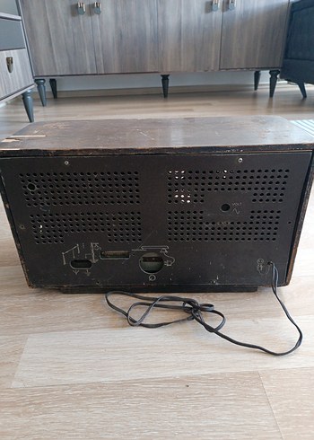 Kahverengi Ahşap Vintage Müzik Seti - Görsel 5