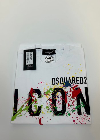 m Beden DSQUARED2 ICON Renk Sıçramalı Tişört