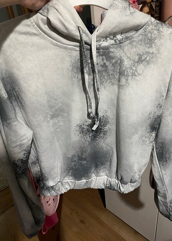 Sporcu Kapüşonlu Kadın Sweatshirt - Görsel 2