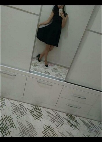 s Beden Siyah Elbise 