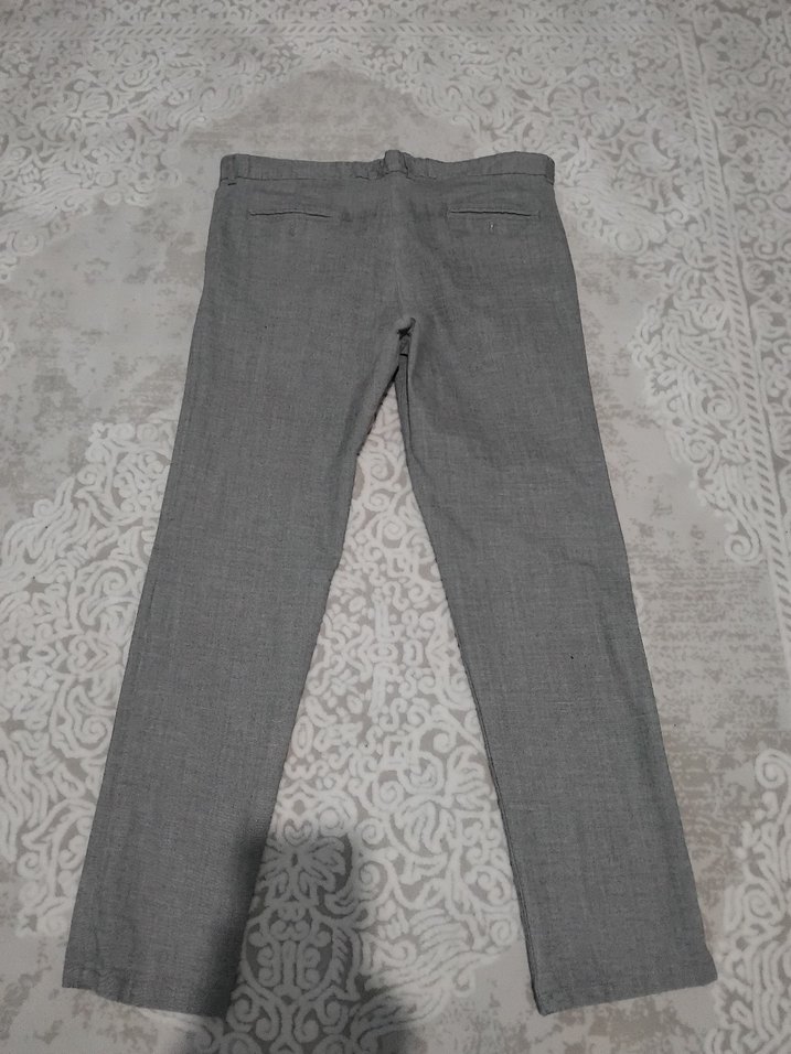 Gri Regular Fit Erkek Pantolon 97% Pamuk,3%Likra Kumaş - Görsel 3