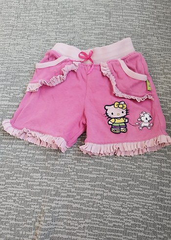 Kız Çocuk Pembe Hello kitty Şort