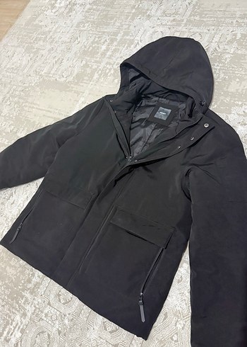 Erkek Siyah Midi Boy Street Style Ceket - Görsel 2