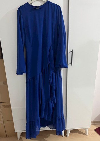 Abiye Uzun Siyah Gotik Drapeli Kadın Abiye Elbise