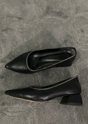 inci Siyah Kadın Topuklu Stiletto