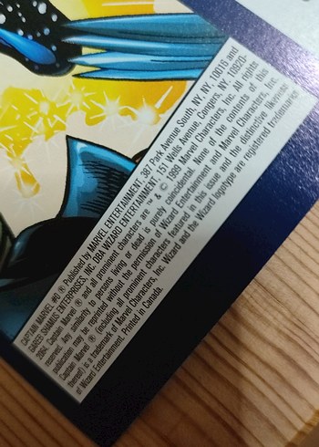 Beden Captain Marvel sayı 0 (wizard)