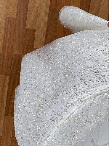 Ekru simli elbise - Görsel 11