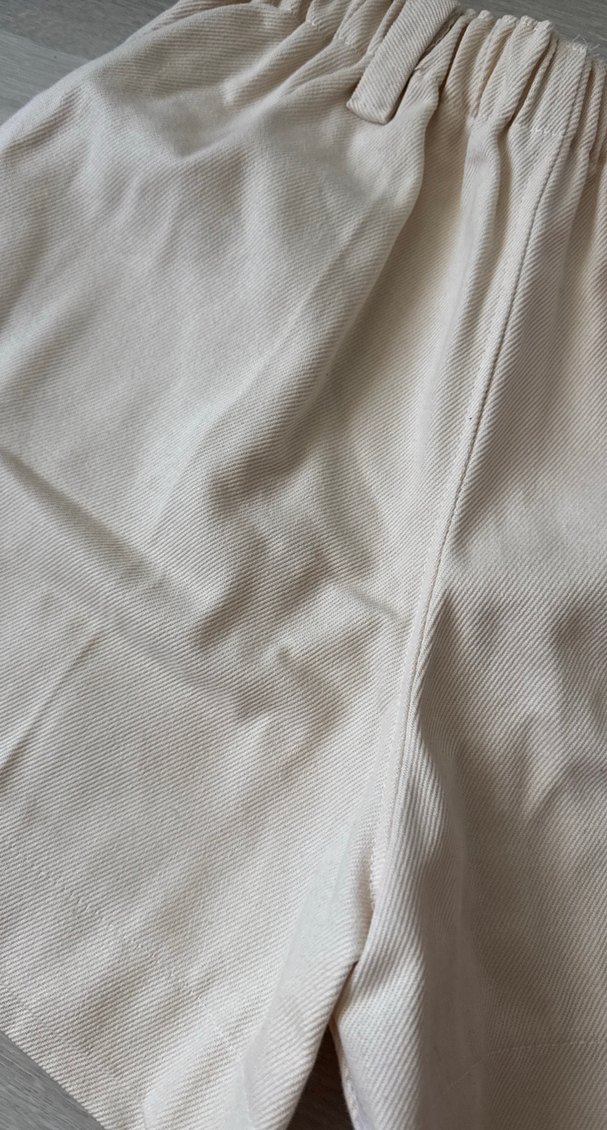 Bej Pamuklu Mini Şort - Görsel 2