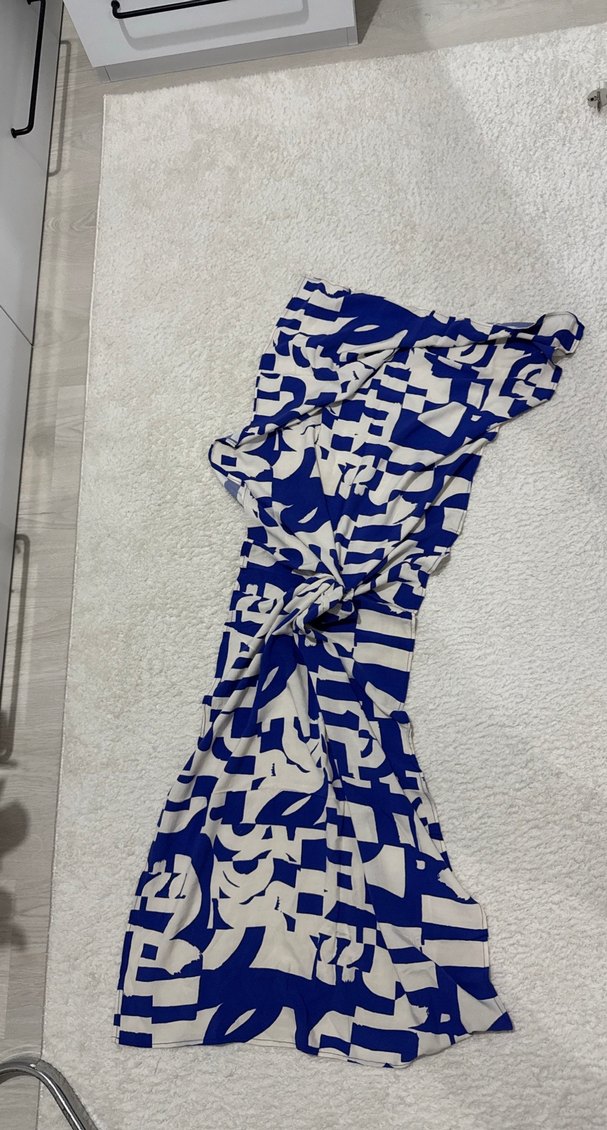 Mavi Bağlamalı Mini Pareo - Görsel 2