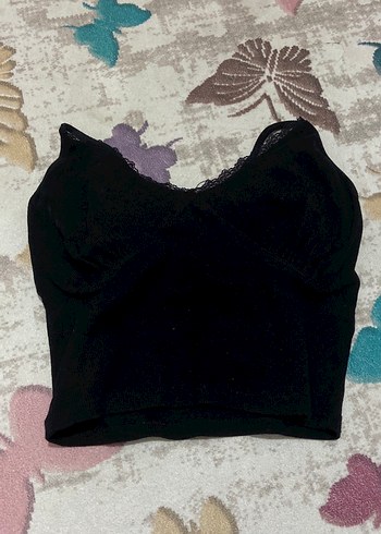 Siyah Gotik Midi Bralet