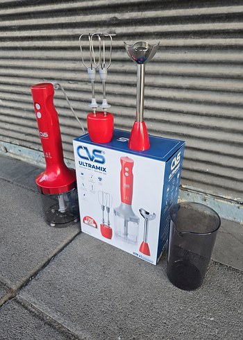2K Kırmızı CVS Ultramix Blender ve Doğrayıcı Seti