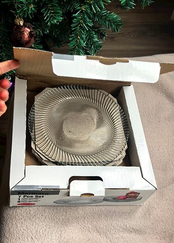 Şeffaf tatlı tağaı ve servis tabağı - Görsel 5