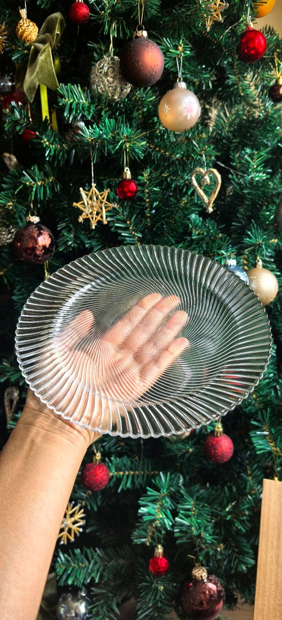 Şeffaf tatlı tağaı ve servis tabağı - Görsel 2