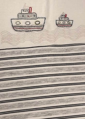 Gri Çizgili bebek örtüsü - Görsel 9