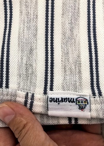 Gri Çizgili bebek örtüsü - Görsel 4