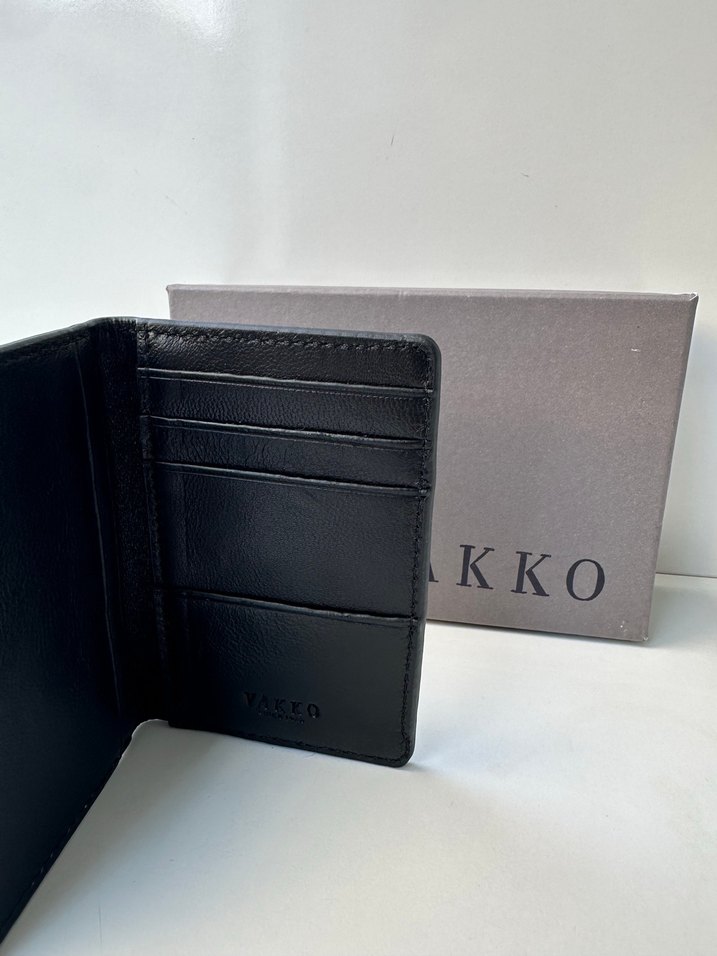 Vakko Siyah Deri ErkekCüzdan - Görsel 2