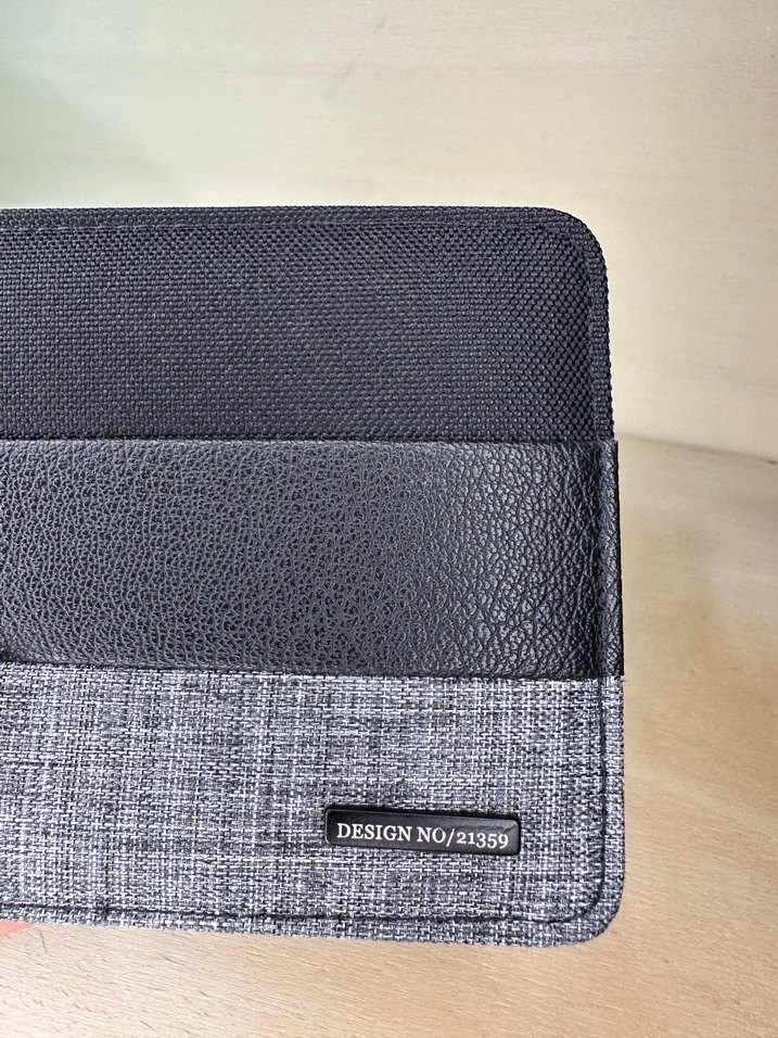 Gri Baskılı Modern Erkek Cüzdanı - Görsel 5