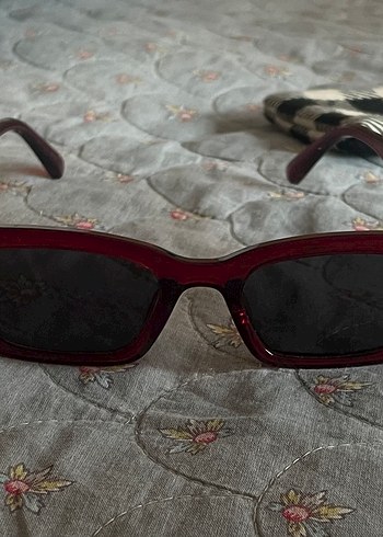 Retro Vintage Bordo Gözlük - Görsel 5