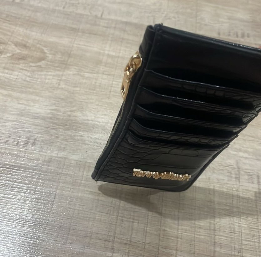 TannyBlack Siyah Deri Kadın Cüzdan - Görsel 5