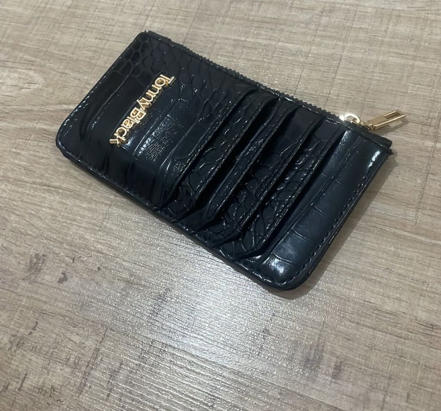 TannyBlack Siyah Deri Kadın Cüzdan - Görsel 2