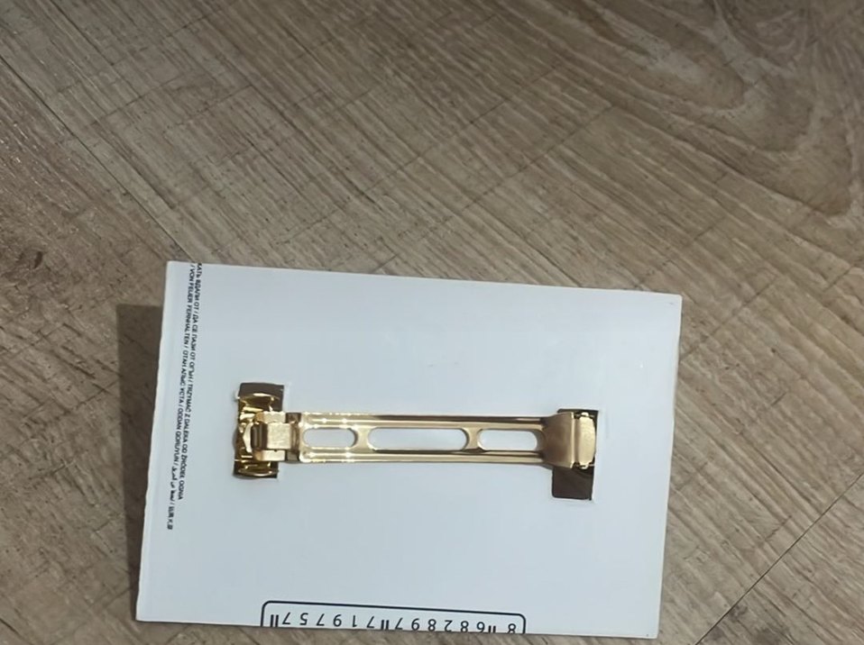 Düğmeli Parlak Altın Renkli Metal Toka - Görsel 2